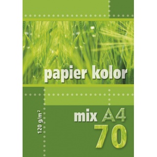 PAPIER KSERO MIX A4-70 120GR.KOLOR, Podkategoria, Kategoria