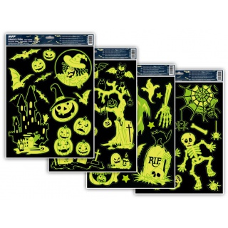 NAKLEJKA HALLOWEEN FLUORESCENCYJNA HA002 30X42CM, Podkategoria, Kategoria