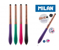 Długopis MILAN STYLUS COPPER do ekranów dotykowych., Długopisy automatyczne, Art. do pisania i korygowania