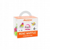 KLOCKI WAFLE MINI 35SZT KONSTRUKTOR (DZIEWCZYNKA), Klocki, Zabawki