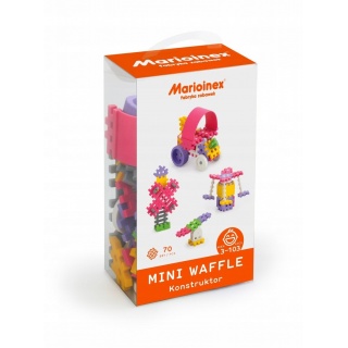 KLOCKI WAFLE MINI 70SZT KONSTRUKTOR (DZIEWCZYNKA), Klocki, Zabawki