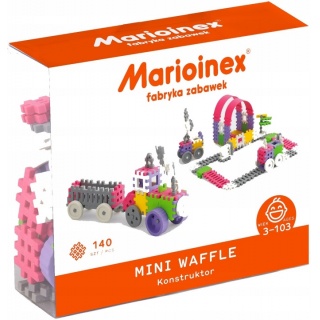KLOCKI WAFLE MINI 140SZT KONSTRUKTOR (DZIEWCZYNKA), Klocki, Zabawki