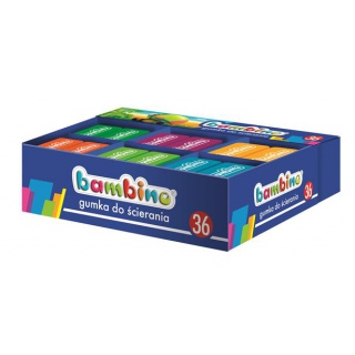 GUMKI DO ŚCIERANIA BAMBINO DISP.36szt, Podkategoria, Kategoria