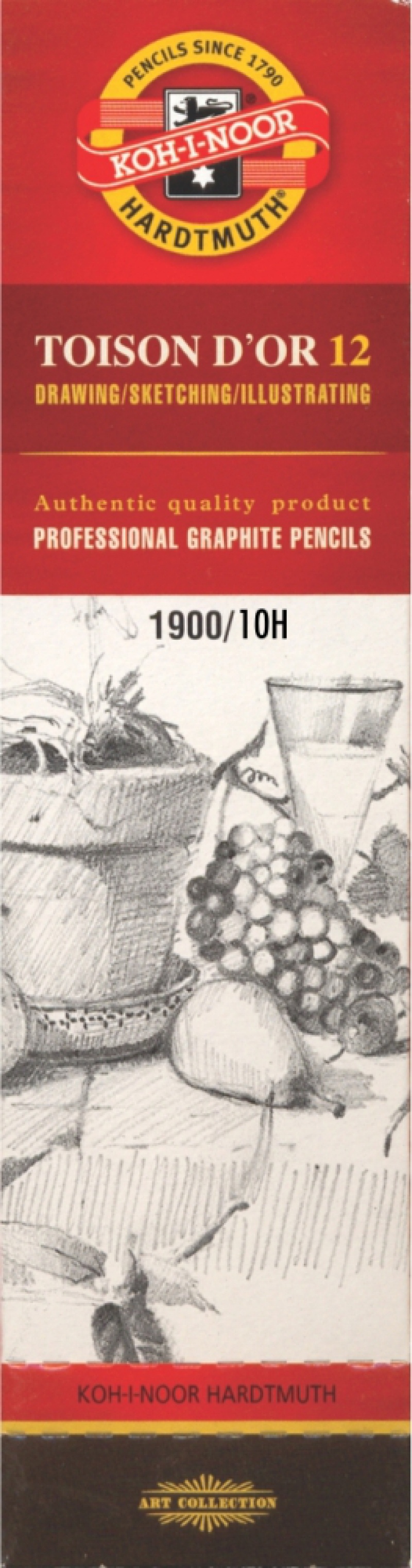 OŁÓWEK GRAFITOWY 1900-10H TOISON D'OR 12SZT., Podkategoria, Kategoria