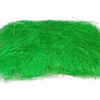 Sizal opakowanie ok. 40gram zielony trawa, Produkty kreatywne, Artykuły dekoracyjne