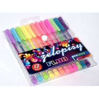 PIÓRO ŻELOWE FLUO PREMIUM 12KOL.2012-12, Podkategoria, Kategoria