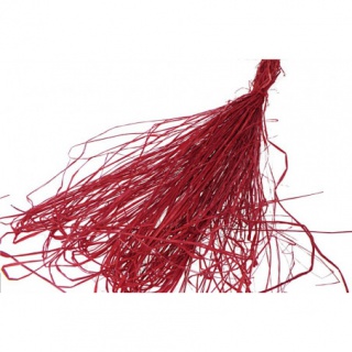 Rafia - włókna 50-60 gram, czerwona, Produkty kreatywne, Artykuły dekoracyjne