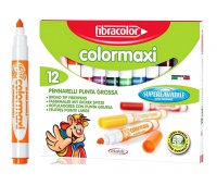 Mazaki COLOR MAXI x12 w pud., Flamastry, Artykuły szkolne