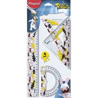 ZESTAW GEOMETRYCZNY 4CZ.30CM RABBIDS, Podkategoria, Kategoria