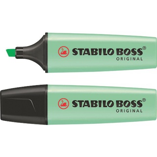 ZAKREŚLACZ BOSS PASTELOWY ZIELONY, Textmarkery, Artykuły do pisania i korygowania