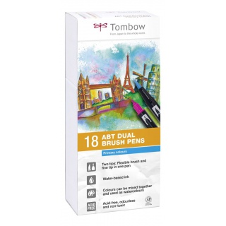 MARKER DWUSTR. PĘDZELKOWY TOMBOW /18/ KOLOR PODST, Podkategoria, Kategoria