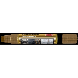 MARKER KREDOWY ZŁOTY 15X8MM, Markery, Artykuły do pisania i korygowania