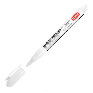 MARKER KREDOWY FINE 1,5MM BIAŁY, Markery do tablic, Art. do pisania i korygowania