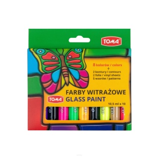 FARBY WITRAŻOWE 10X10,5ML TO-750, Farby, Plastyka
