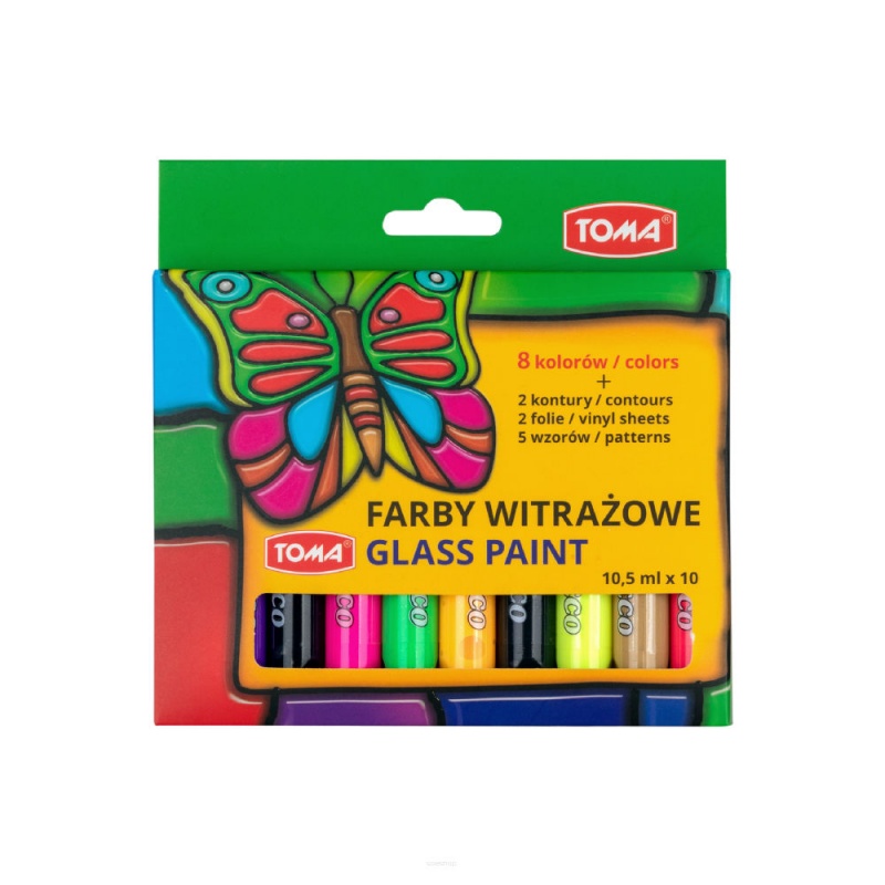 FARBY WITRAŻOWE 10X10,5ML TO-750, Farby, Plastyka