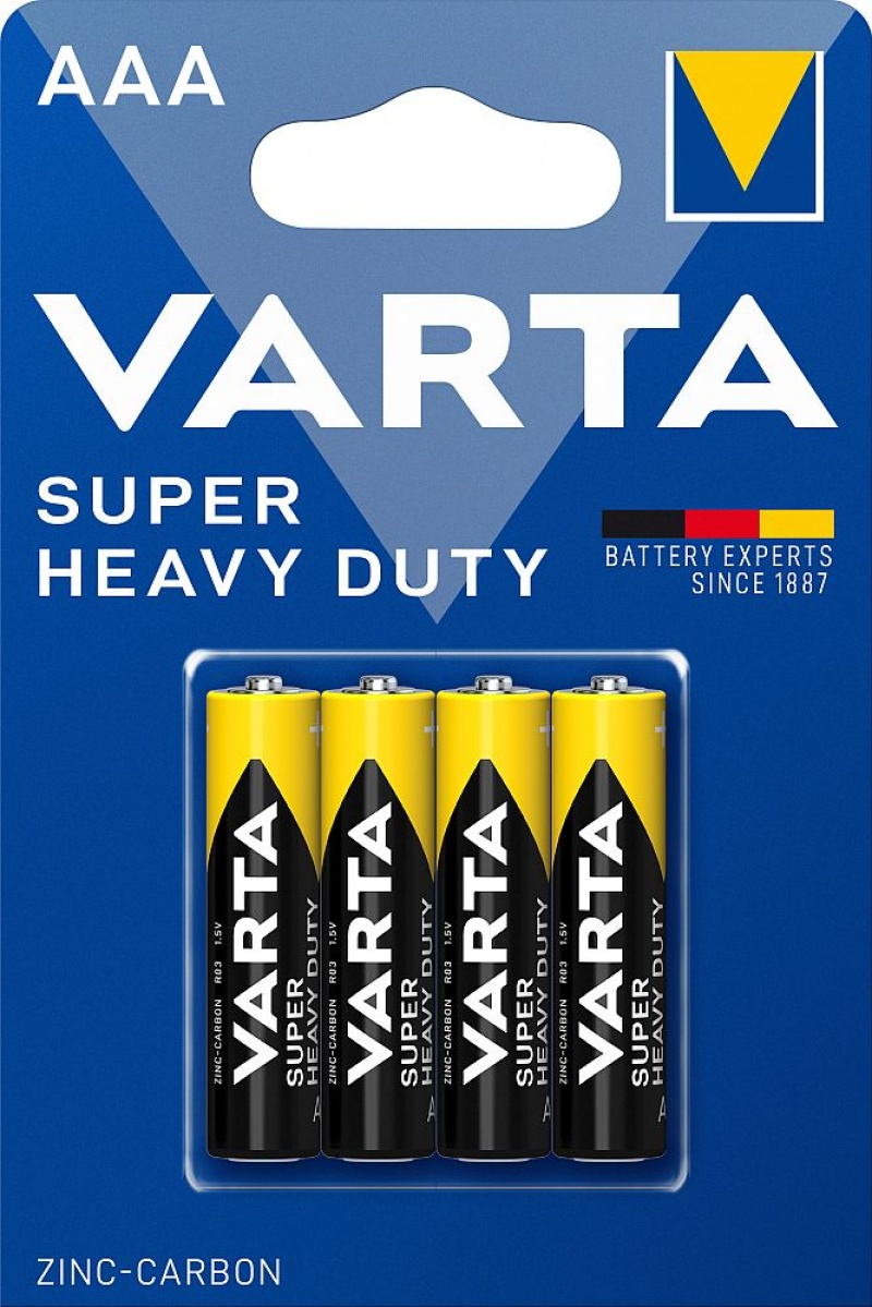 Baterie VARTA Super Heavy Duty AAA Bli4, Baterie, akumulatory i ładowarki, Urządzenia biurowe