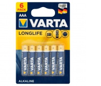 BATERIE ALKAL. LR03 LONGLIFE EXTRA VARTA /6/, Podkategoria, Kategoria