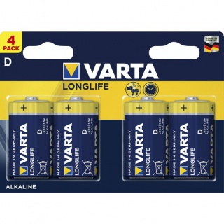 BATERIE ALKAL. LR20/4 LONGLIFE EXTRA VARTA /4/, Podkategoria, Kategoria