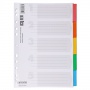 Dividers OFFICE PRODUCTS, cardboard, A4, 227x297mm, 5pcs, laminated index tabs, assorted colours