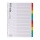 Przekładki OFFICE PRODUCTS, karton, A4, 227x297mm, 10 kart, lam. indeks, mix kolorów