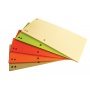 Dividers cardboard 1/3A4 235x105mm 100pcs assorted colours