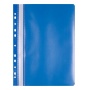 Skoroszyt OFFICE PRODUCTS, PP, A4, miękki, 100/170mikr., wpinany, niebieski