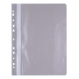 Skoroszyt OFFICE PRODUCTS, PP, A4, miękki, 100/170mikr., wpinany, szary