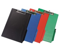 Clipboard Q-CONNECT Board, with a clip, PVC, A4, assorted colours