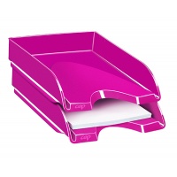 Szufladka na biurko Pro Gloss polistyren różowa, Szufladki na biurko, Drobne akcesoria biurowe