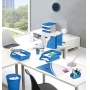 Kosz na śmieci CEPPro Gloss, polistyren, niebieski, Kosze plastik, Wyposażenie biura