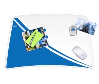 Podkładka na biurko CEPPro Gloss, niebieska, Podkładki na biurko, Wyposażenie biura