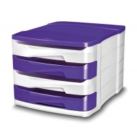 Four-Drawer Set Pro Gloss white&purple