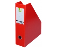 Pojemnik na dokumenty Q-CONNECT, PVC, A4/76, czerwony, Pojemniki na dokumenty i czasopisma, Archiwizacja dokumentów