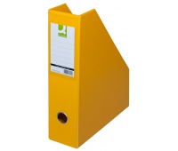 Pojemnik na dokumenty Q-CONNECT, PVC, A4/76, żółty, Pojemniki na dokumenty i czasopisma, Archiwizacja dokumentów