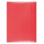 Teczka z gumką OFFICE PRODUCTS, karton, A4, 300gsm, 3-skrz., czerwona, Teczki płaskie, Archiwizacja dokumentów