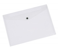 Envelope Wallet Q-CONNECT press stud, PP, A3, 172 micron, clear