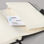 Notebook Conceptum® striped cover A4 plain black
