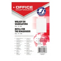 Perforated Binder Refills OFFICE PRODUCTS, A4, square-ruled, 50 sheets, white