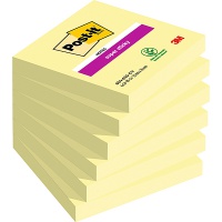 Self-adhesive Pad POST-IT® Super Sticky (654-6SSCY-EU), 76x76mm, 90 sheets, yellow