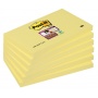 Bloczek samop. POST-IT® Super Sticky (655-S) 127x76mm 1x90 kart. żółty, Bloczki samoprzylepne, Papier i etykiety
