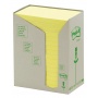Bloczek samop. ekologiczny POST-IT® (655-1T) 16x100 kart. 127x76mm żółty, Bloczki samoprzylepne, Papier i etykiety