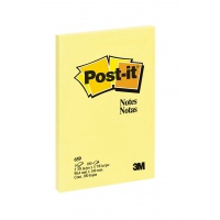 Bloczek samop. POST-IT® (659) 152x102mm 1x100 kart. żółty, Bloczki samoprzylepne, Papier i etykiety