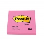 Bloczek samop. POST-IT® (654N) 76x76mm 1x100 kart. jaskrawy różowy, Bloczki samoprzylepne, Papier i etykiety