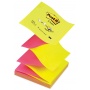 Bloczek samop. POST-IT® Z-Notes (R330-NA) 76x76mm 1x100 kart. jaskrawy żółto-różowy, Bloczki samoprzylepne, Papier i etykiety