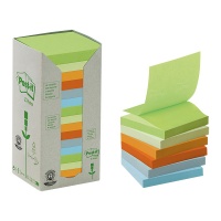 Eco-friendly pad POST-IT® Z-note (R330 - 1RPT) 76x76mm 16x100 sheets pastel