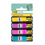 Filing Index Tabs POST-IT® (683-4AB), PP, 11,9x43,1mm, 4x35 tabs, assorted neon colours