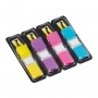Filing Index Tabs POST-IT® (683-4AB), PP, 11,9x43,1mm, 4x35 tabs, assorted neon colours