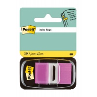 Zakładki indeksujące POST-IT® (680-8), PP, 25,4x43,2mm, 50 kart., purpurowe, Zakładki indeksujące, Papier i etykiety