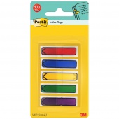 Zakładki indeksujące POST-IT® (684-ARR1), PP, 11,9x43,2mm, strzałka, 5x20 kart., mix kolorów, Zakładki indeksujące, Papier i etykiety