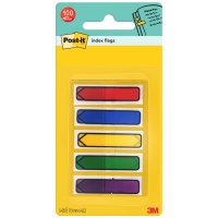 Zakładki indeksujące POST-IT® (684-ARR1), PP, 11,9x43,2mm, strzałka, 5x20 kart., mix kolorów, Zakładki indeksujące, Papier i etykiety